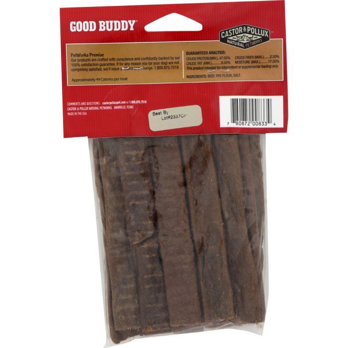 CASTOR & POLLUX: Jerky Beef Sticks Treat For Dogs, 3 oz