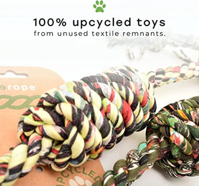 Looper Upcycled Fabric Rope Dog Toys
