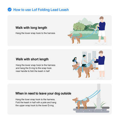 Folding Lead Dog Leash