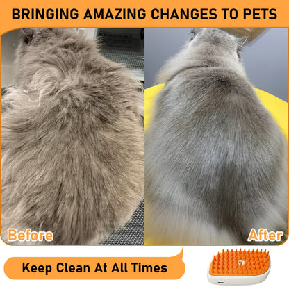 Multi-Functional Anti-Static Shedding Spray Pet Steam Brush