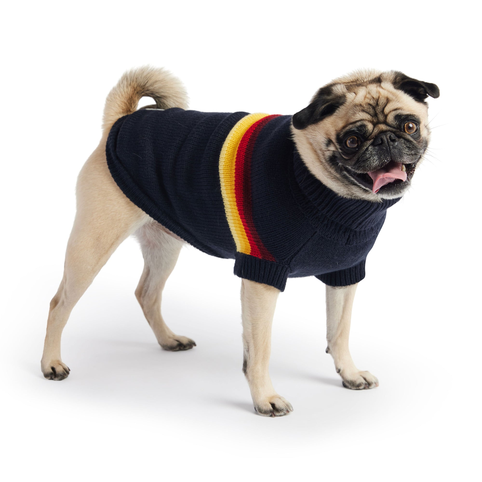 Retro Dog Sweater - Navy