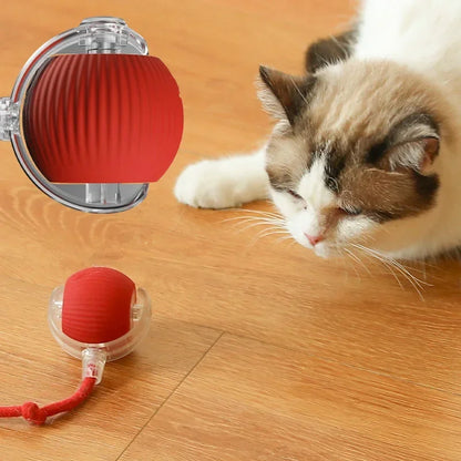 Smart Cat Toys Automatic Rolling Ball Fake Tail Rechargeable Electric