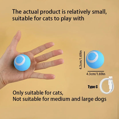 Smart Cat Toys Automatic Rolling Ball Fake Tail Rechargeable Electric