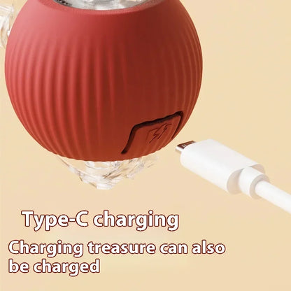 Smart Cat Toys Automatic Rolling Ball Fake Tail Rechargeable Electric