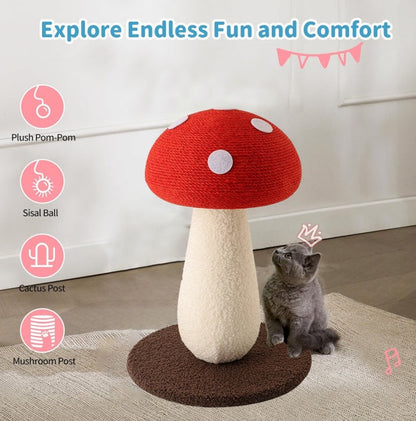 Large Cat Scratching Post, 23.6 Inch L-Shaped Wall-Mounted Cat