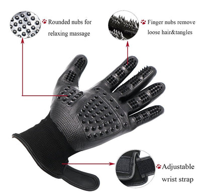 Pet Grooming Gloves 1 Pair