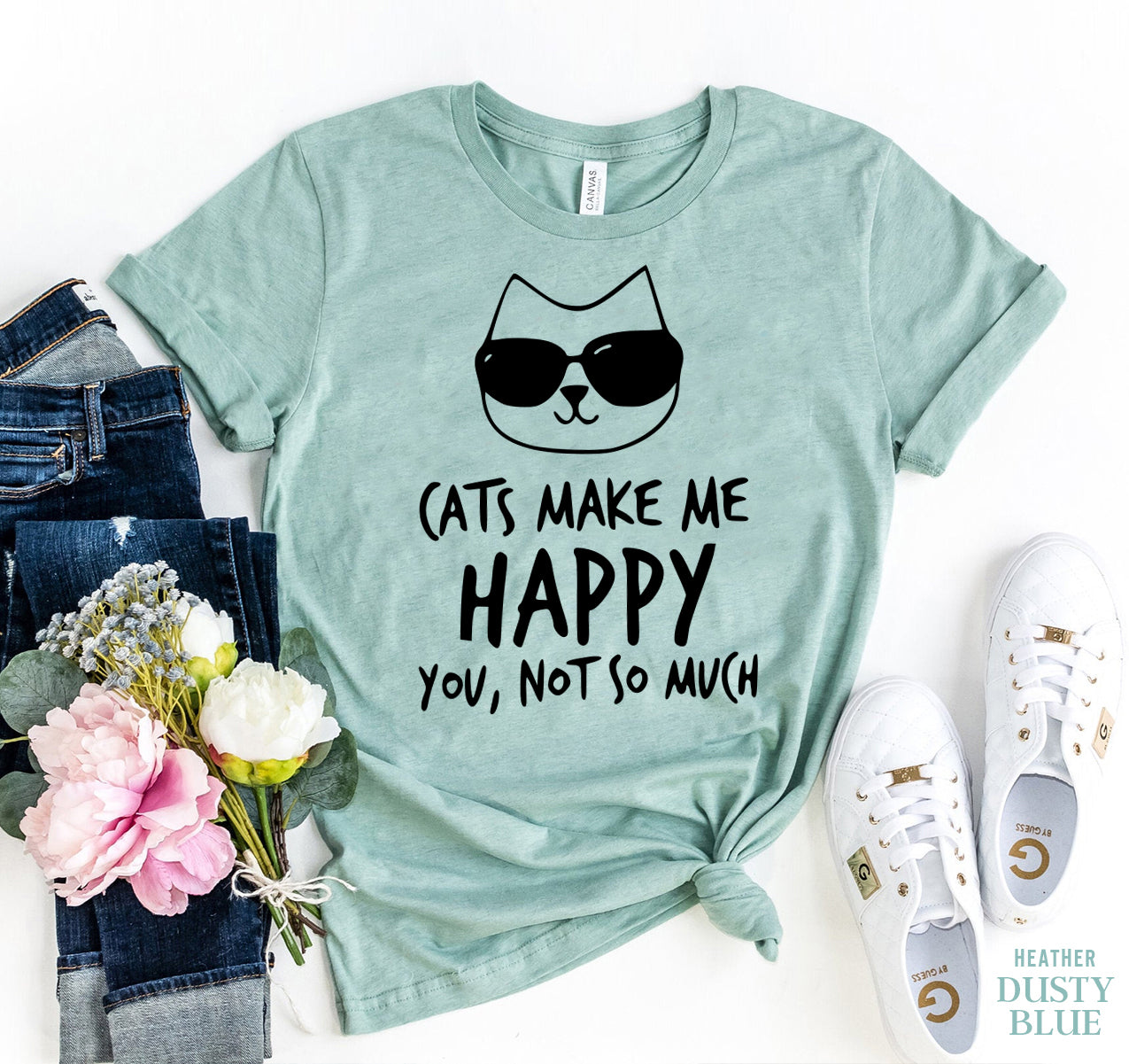 Cats Make Me Happy T-shirt