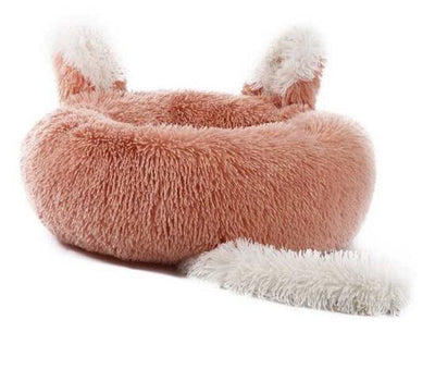 Plush Pet Bed for Cats and Small Dogs