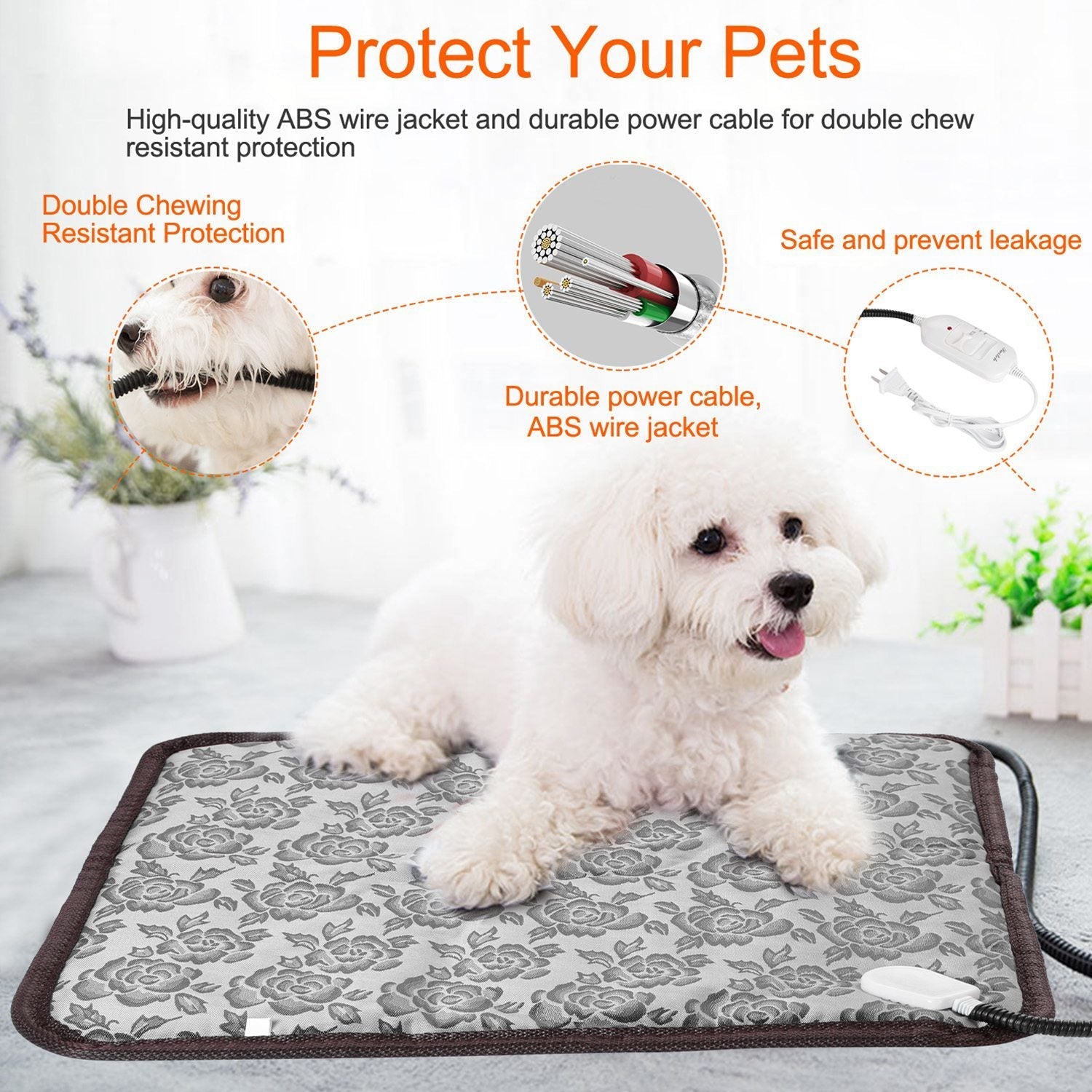 Pet Electric Heating Mat Waterproof Adjustable