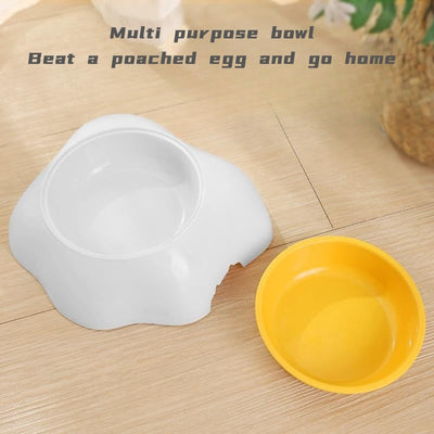 Egg Shaped Pet Double Bowl