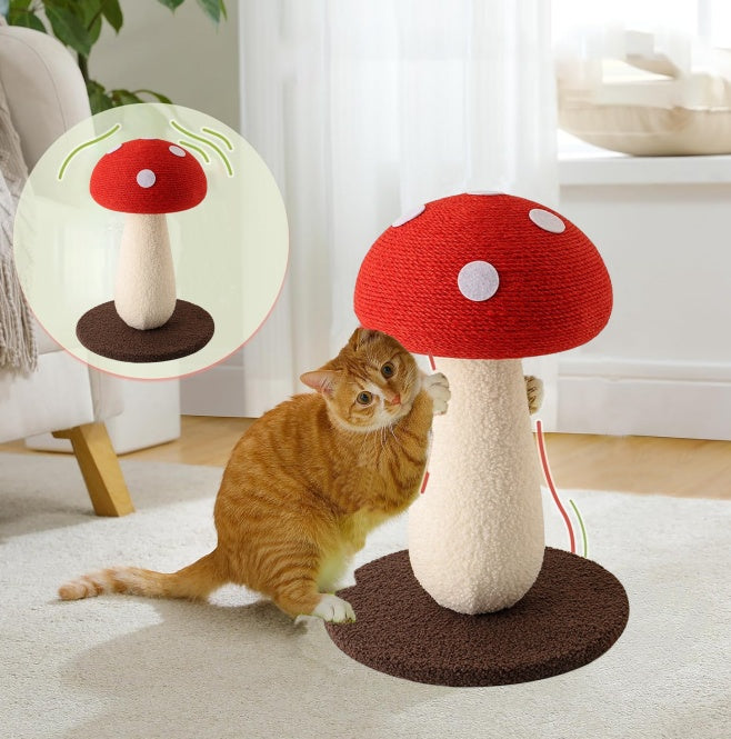 Large Cat Scratching Post, 23.6 Inch L-Shaped Wall-Mounted Cat