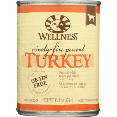 WELLNESS: Dog Food 95% Turkey, 13.2 oz