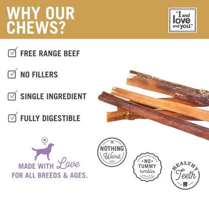 I&LOVE&YOU: Free Ranger Beef Bully Stix Dog Chews, 3.5 oz