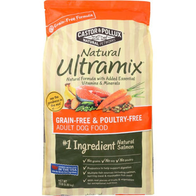 CASTOR & POLLUX: Natural Ultramix Grain-Free And Poultry-Free Salmon Recipe, 15 lb