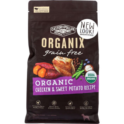 CASTOR & POLLUX: Organix Grain Free Organic Chicken & Sweet Potato Recipe, 4 lb