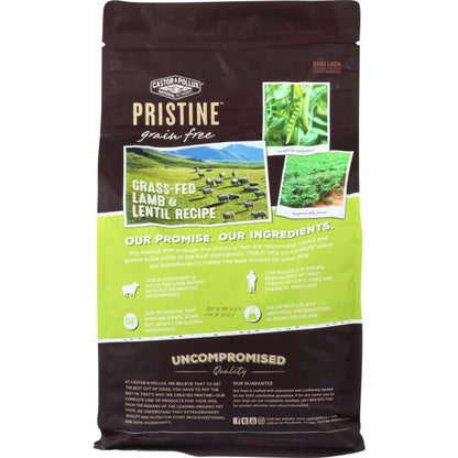 CASTOR & POLLUX: Pristine Grain Free Grass-Fed Lamb & Lentil Recipe, 4 lb