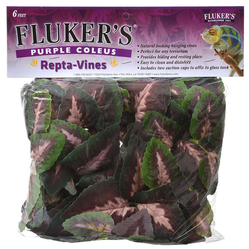 Flukers Repta-Vines Purple Coleus 6 Feet Long