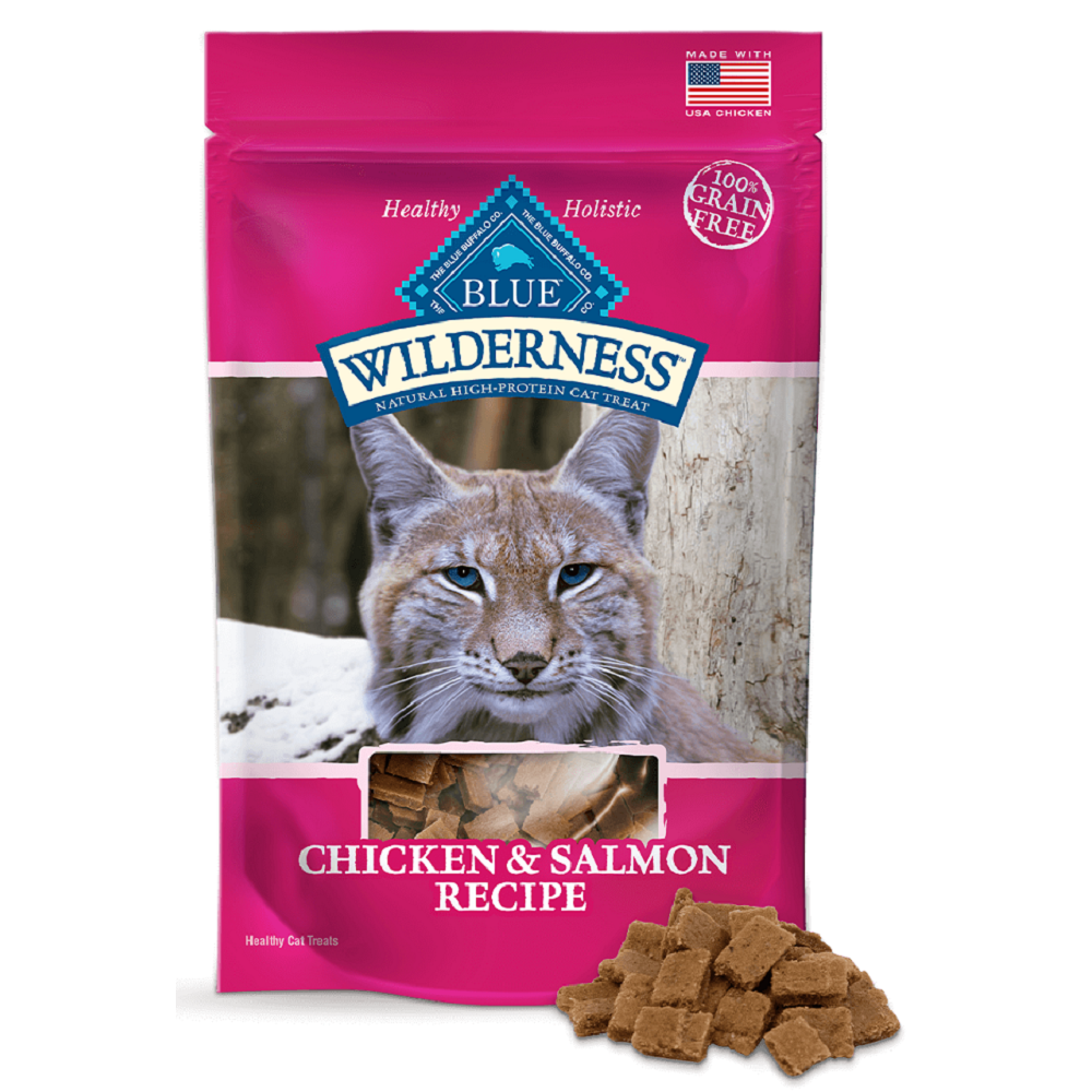 BLUE BUFFALO: Wilderness Chicken and Salmon Cat Treats