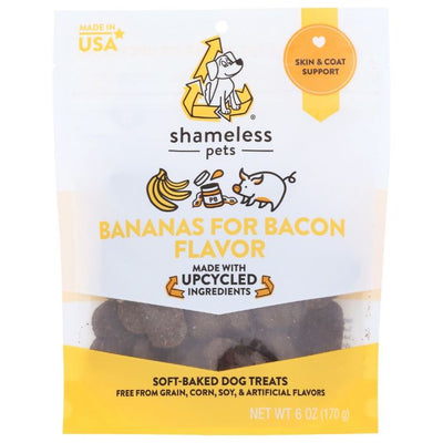 SHAMELESS PETS: Treat Dog Bacon, 6 oz