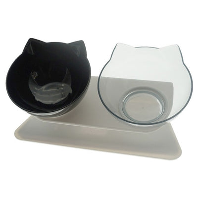Non-Slip Double Cat Bowl With Stand