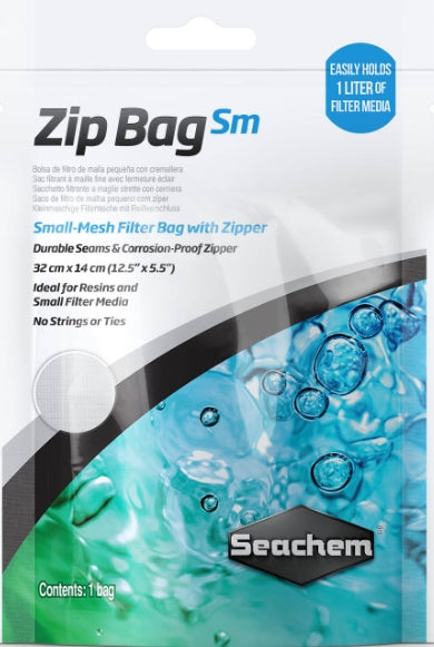 Seachem Small Mesh Zip Bag for Aquarium Filter Media