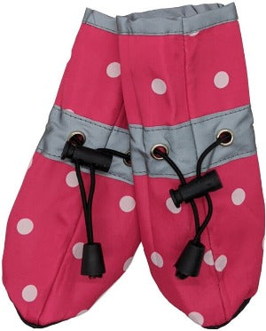 Fashion Pet Polka Dot Dog Rainboots Pink