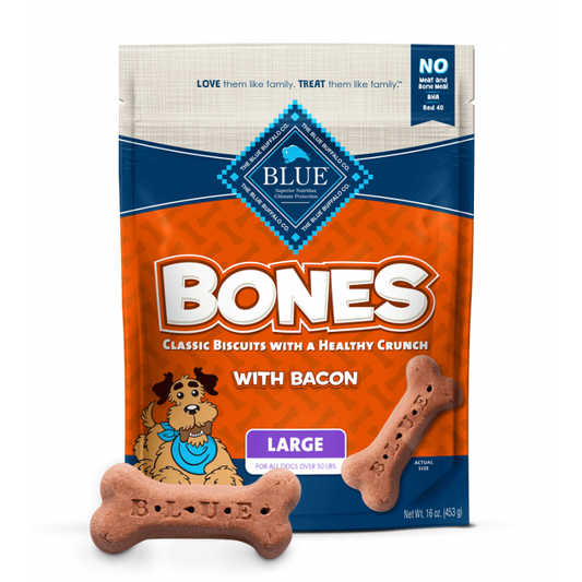 BLUE BUFFALO: Biscuit Lrg Bacon Bones